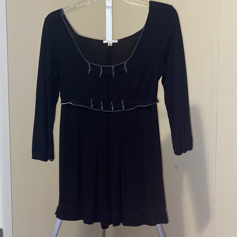 Babydoll Black Tunic Top